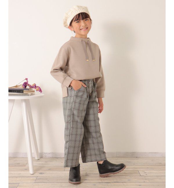 ikka kids「レースアップワイドパンツ（120~160cm）」|その他|