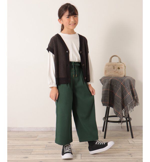 ikka kids「レースアップワイドパンツ（120~160cm）」|その他|