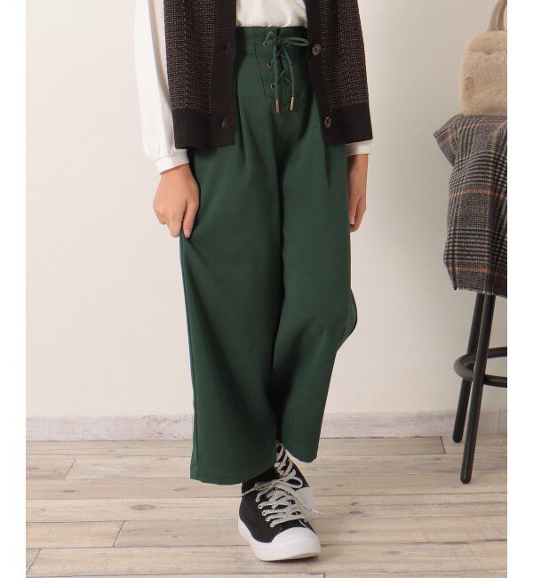 ikka kids「レースアップワイドパンツ（120~160cm）」|その他|