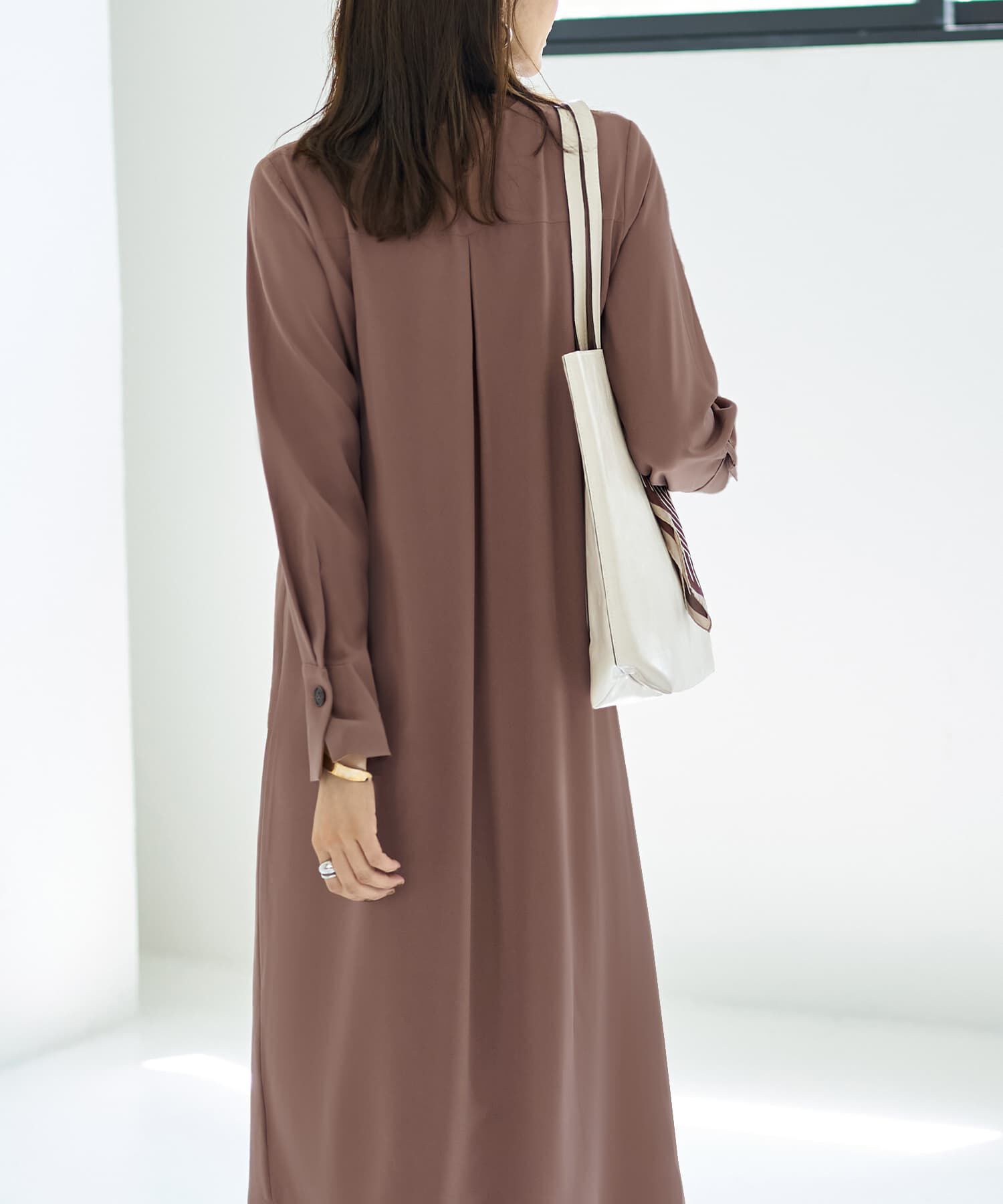 STYLE DELI「フロント２ボタンジョーゼットワンピース」|ワンピース|