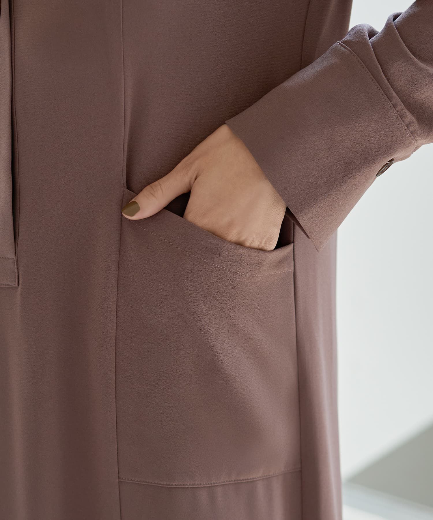 STYLE DELI「フロント２ボタンジョーゼットワンピース」|ワンピース|