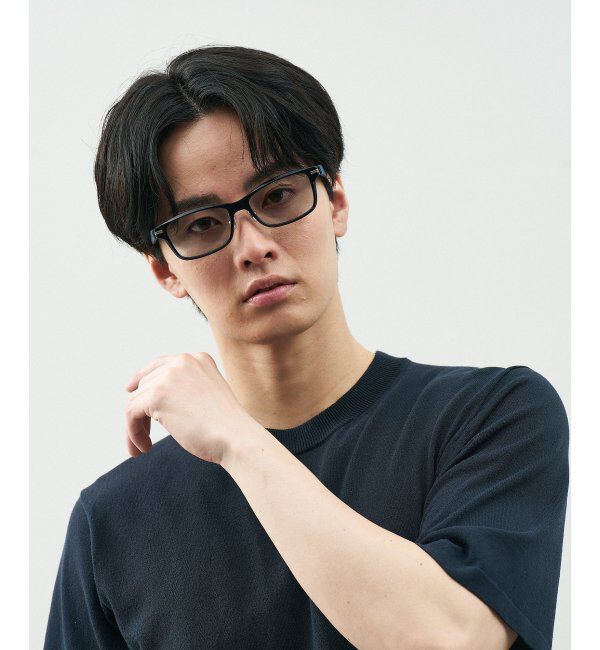  「SUNCUTGlasses/UV100%CUT サングラス レザー調 ラバーテンプル 紫外線対策 UV対策 UVカット ズレ落ち防止」|サングラス|