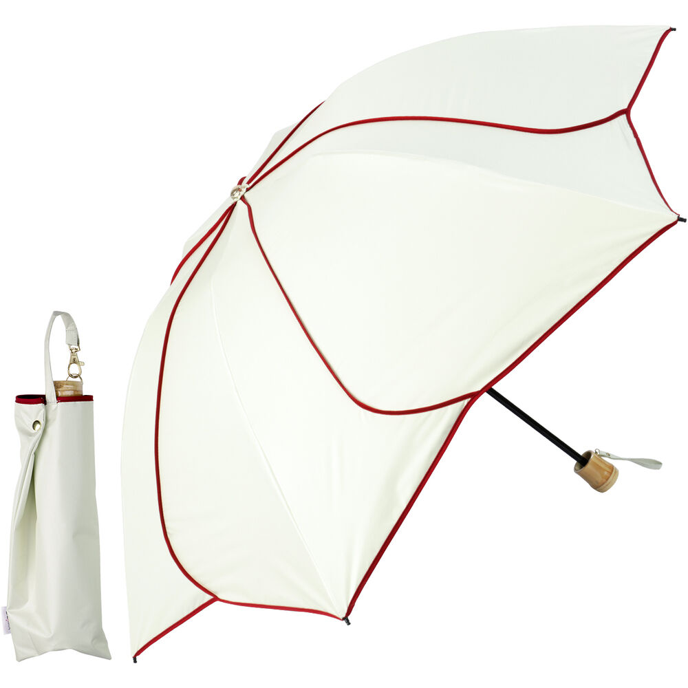 BACKYARD FAMILY「KIZAWA 日傘 UVカット 100 遮光 通販 花びら傘 折りたたみ日傘 折り畳み日傘」|傘|ホワイト2