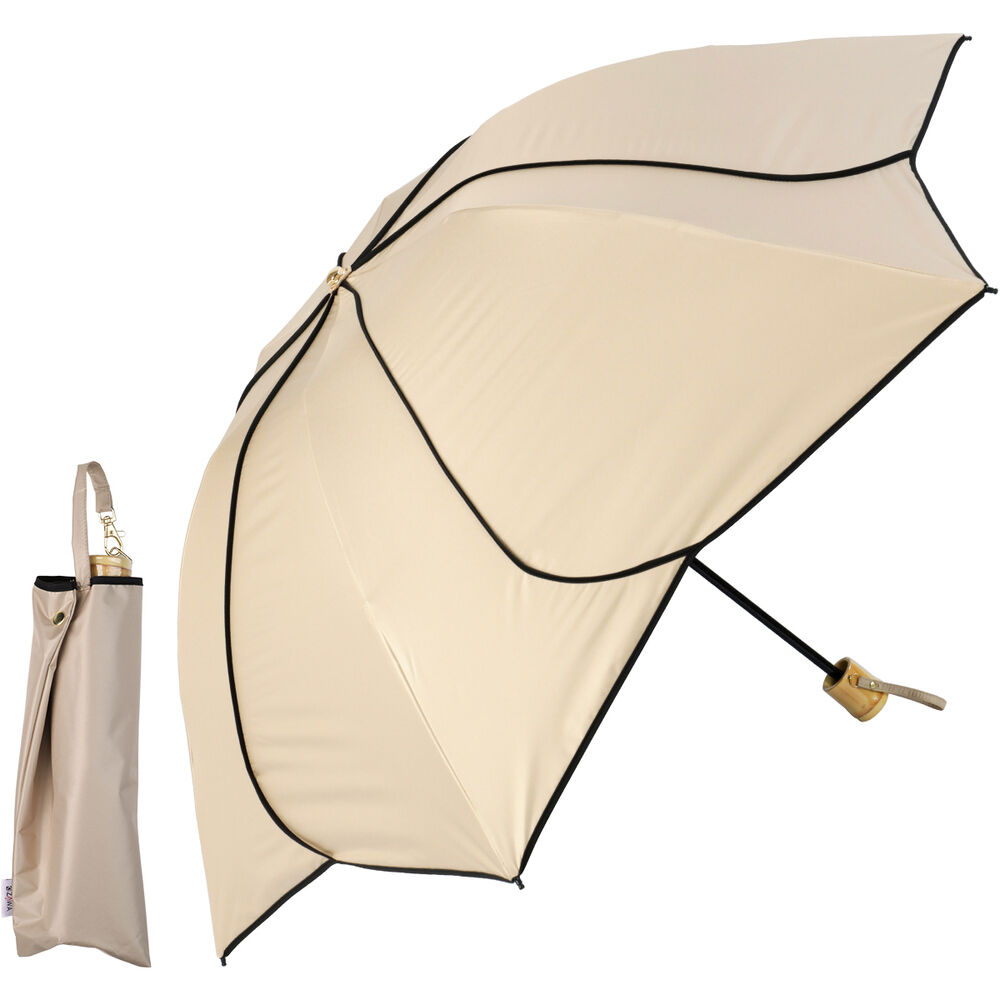 BACKYARD FAMILY「KIZAWA 日傘 UVカット 100 遮光 通販 花びら傘 折りたたみ日傘 折り畳み日傘」|傘|ベージュ1