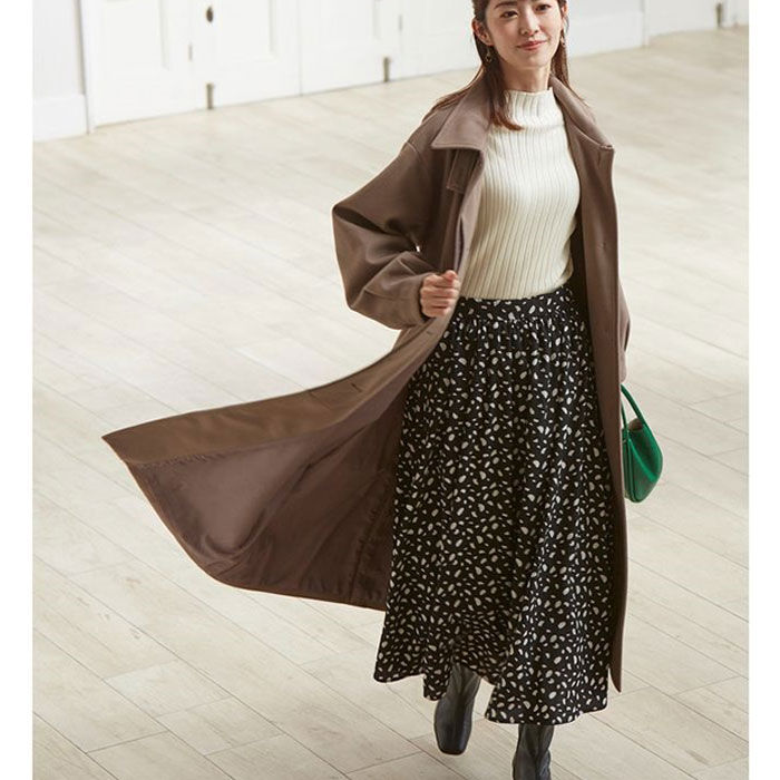 BACKYARD FAMILY「ステンカラーコート レディース ロング 通販 コート ロングコート ボリューム袖 アウター」|その他|