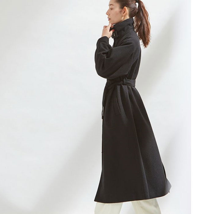 BACKYARD FAMILY「ステンカラーコート レディース ロング 通販 コート ロングコート ボリューム袖 アウター」|その他|