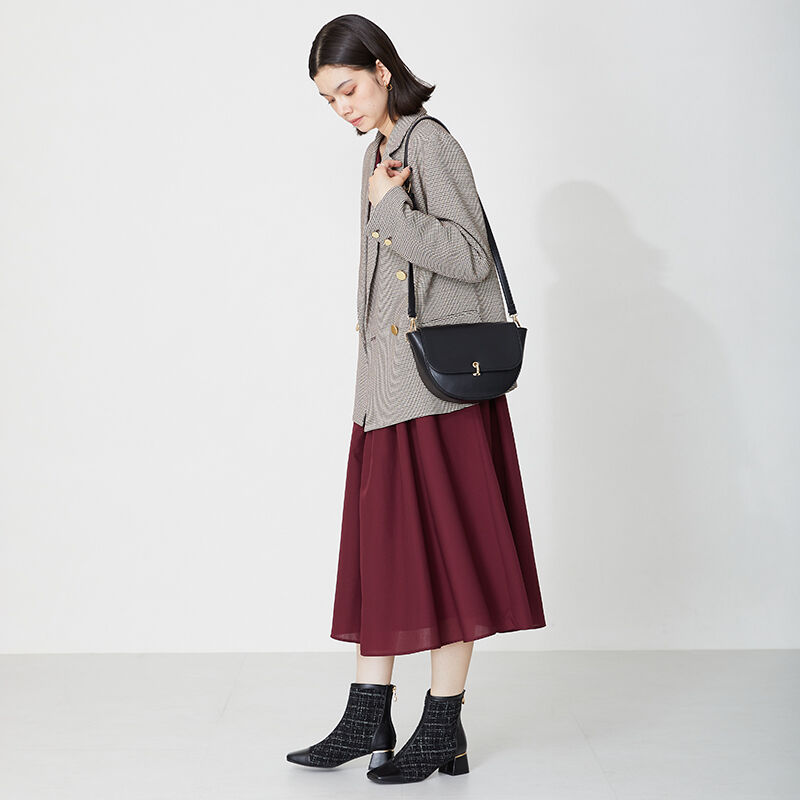 ORiental TRaffic「ツイード 切替 ブーツ /31427 ショートブーツ」|ショートブーツ|