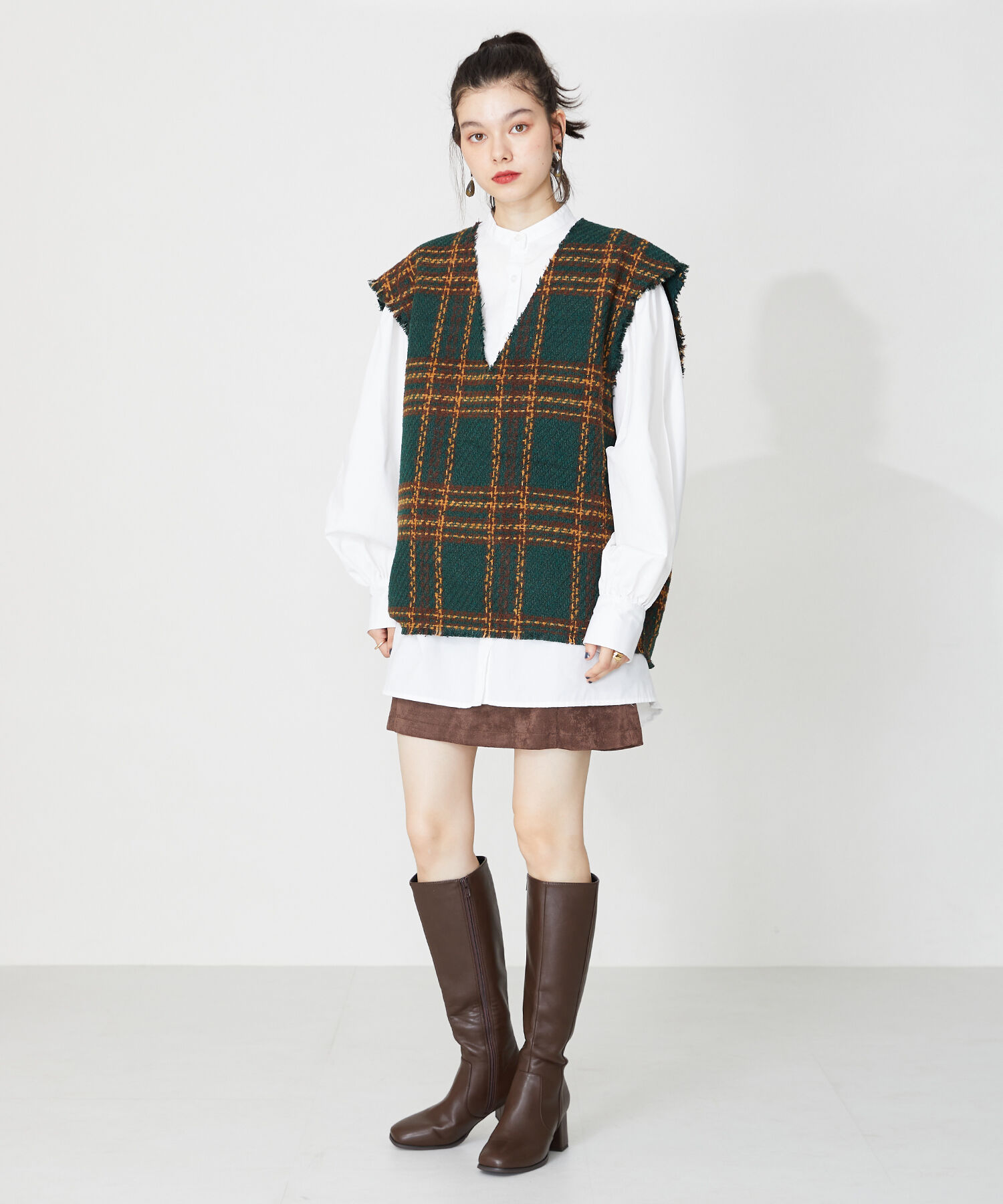 ORiental TRaffic「スクエアトゥヒールロングブーツ/31503」|ロングブーツ|