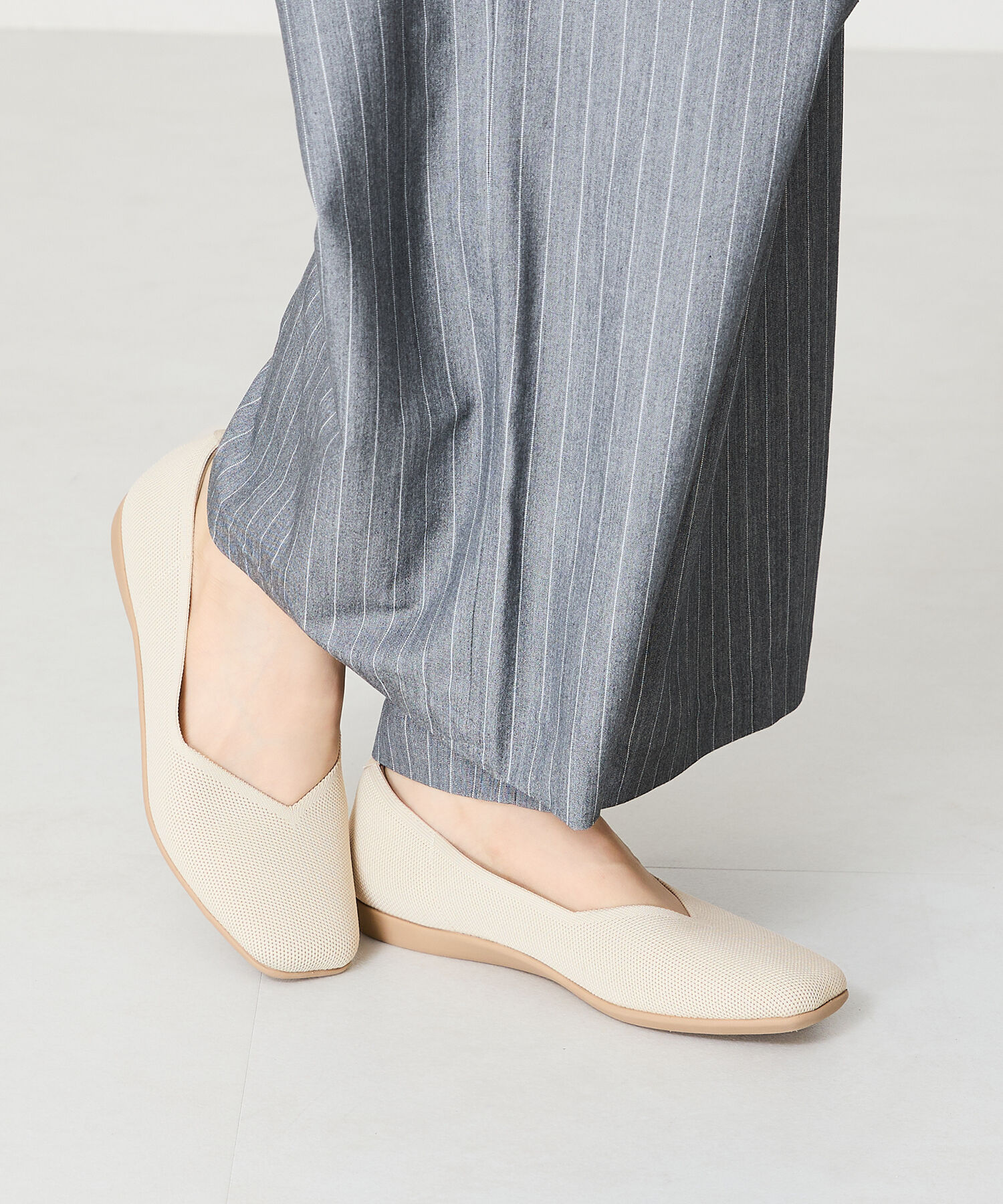 ORiental TRaffic「【洗濯OK】 ニット パンプス /R-3215 軽量 フラット ニット 通気性 柔らかい」|パンプス|