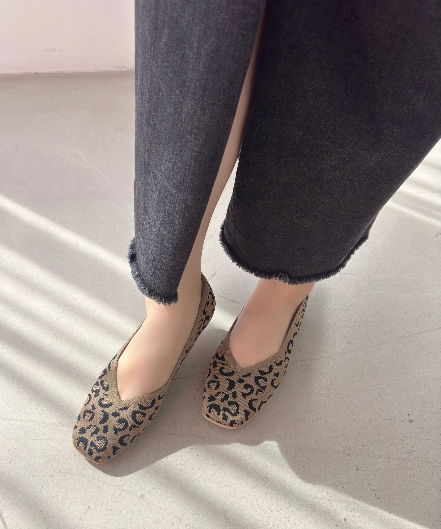 ORiental TRaffic「【洗濯OK】 ニット パンプス /R-3215 軽量 フラット ニット 通気性 柔らかい」|パンプス|