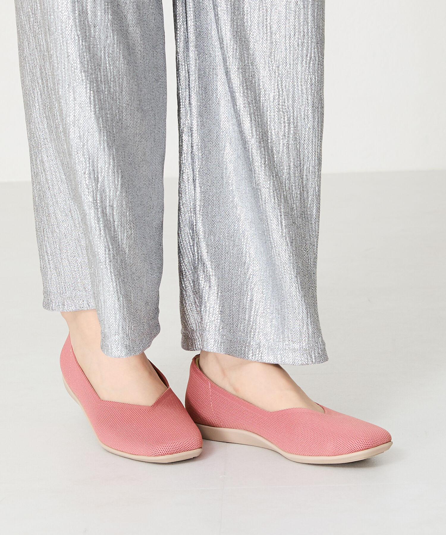 ORiental TRaffic「【洗濯OK】 ニット パンプス /R-3215 軽量 フラット ニット 通気性 柔らかい」|パンプス|