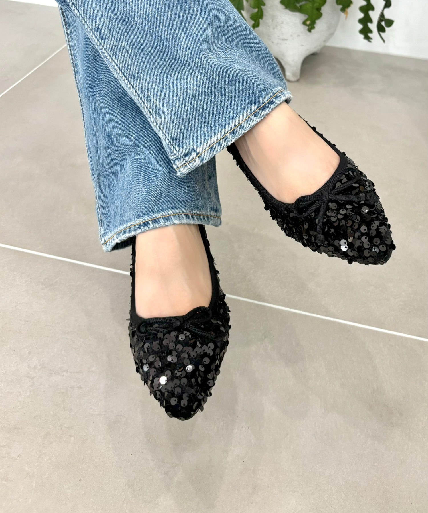 ORiental TRaffic「スパンコールバレエシューズ/41315」|パンプス|