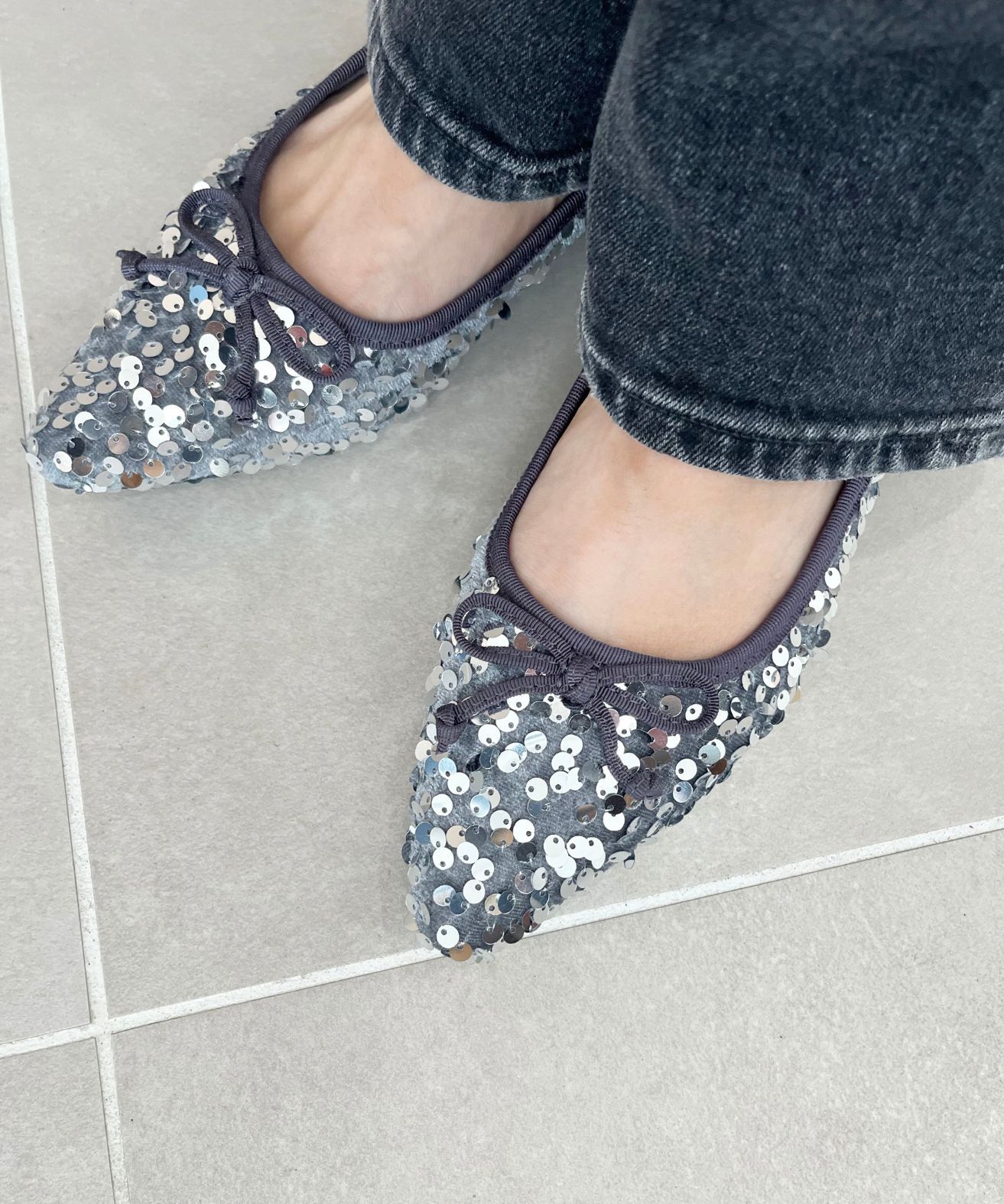 ORiental TRaffic「スパンコールバレエシューズ/41315」|パンプス|