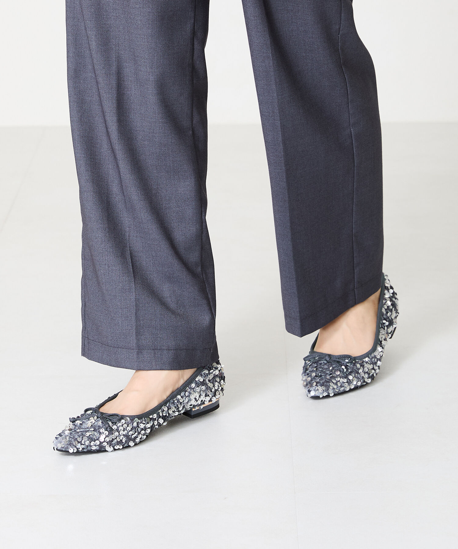 ORiental TRaffic「スパンコールバレエシューズ/41315」|パンプス|