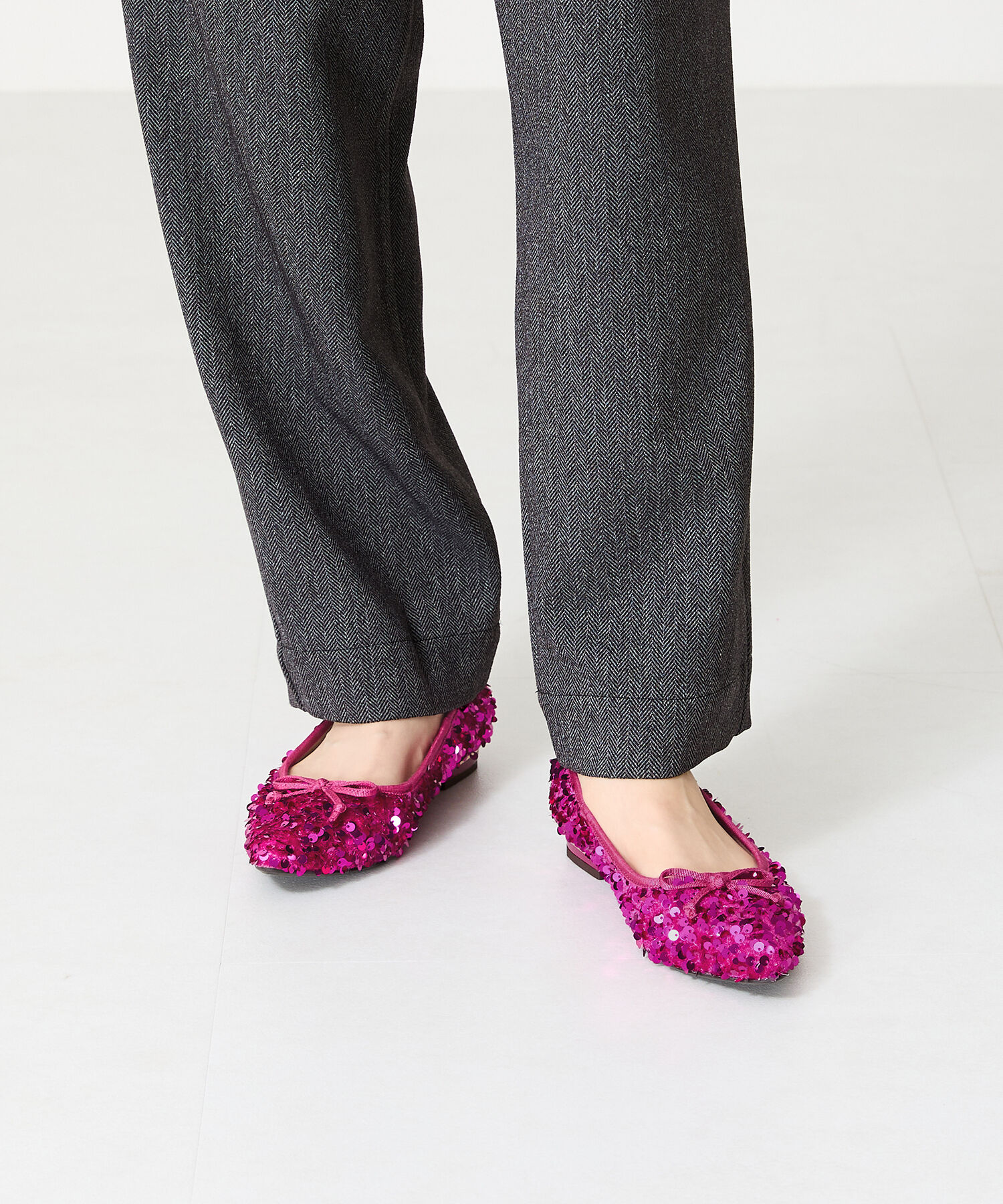 ORiental TRaffic「スパンコールバレエシューズ/41315」|パンプス|