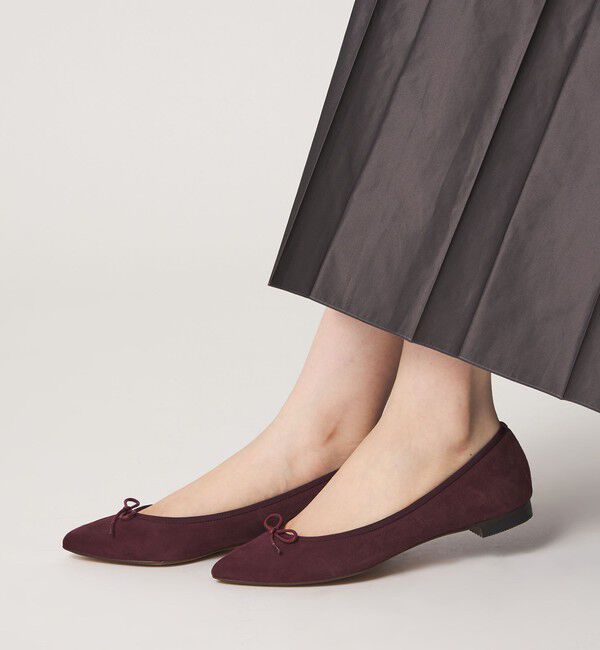 ODETTE E ODILE「【WEB限定】ポインテッドバレリーナ フラット15■&uarr;」|バレエシューズ|