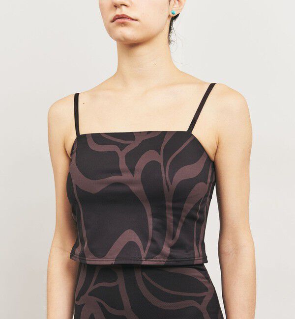 UNITED ARROWS「＜TO UNITED ARROWS＞プリント キャミソールトップ/スイムウエア」|ビキニトップス|