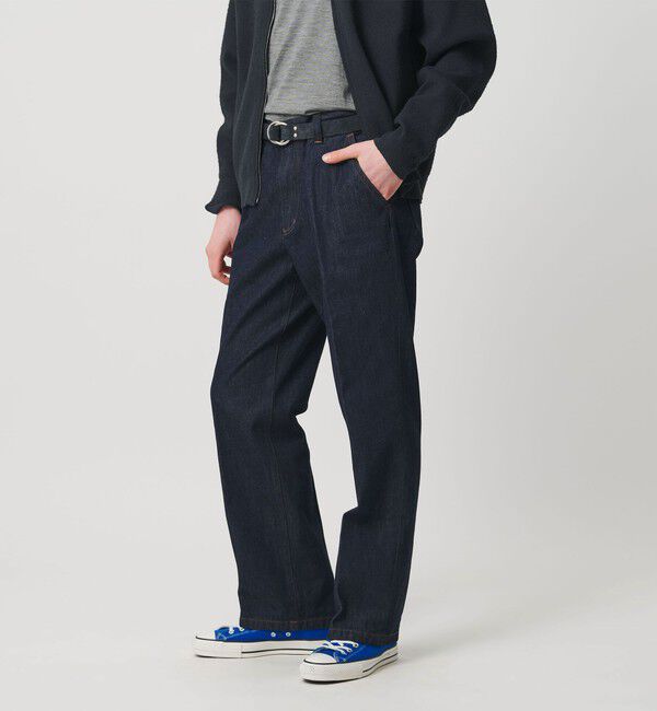 UNITED ARROWS「ハードツイスト アメリカントラウザース」|デニム|NAVY