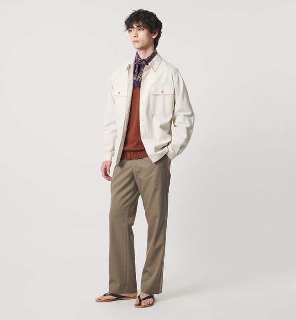 UNITED ARROWS「フォルムギャバジン モダン ストレート スラックス」|スラックス|