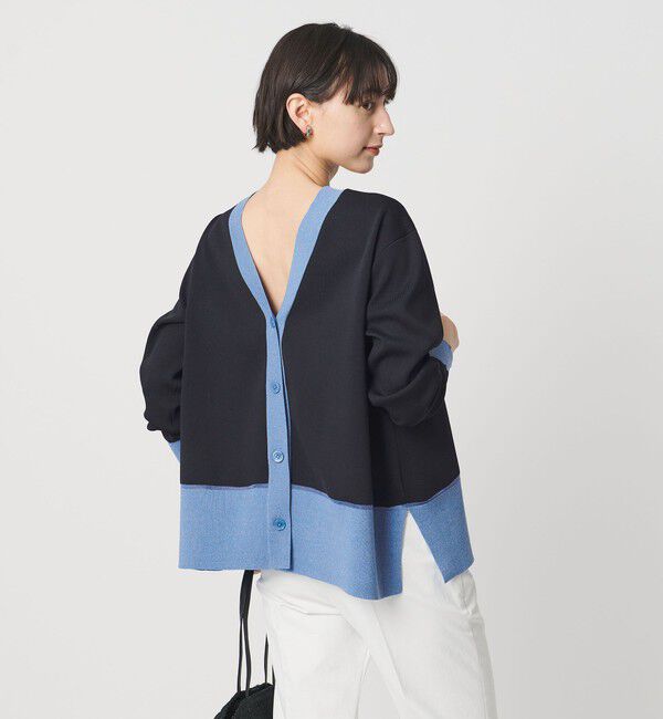 UNITED ARROWS「ミニマル 2WAY カーディガン ‐ウォッシャブル‐」|カーディガン|NAVY