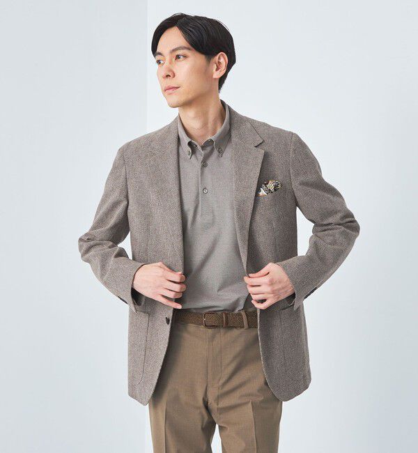 UNITED ARROWS green label relaxing「DUADRY clean バーズアイ ボタンダウン ビズポロ ポロシャツ -吸水速乾・抗菌-」|ポロシャツ|