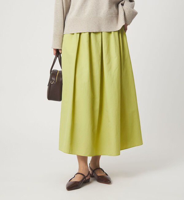UNITED ARROWS green label relaxing「タック フレア スカート 2」|フレア|LIME