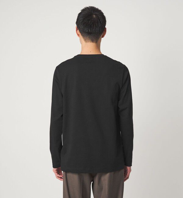 UNITED ARROWS green label relaxing「LONG FIBER COTTON クリア クルーネック 長袖 Tシャツ」|Tシャツ・カットソー|