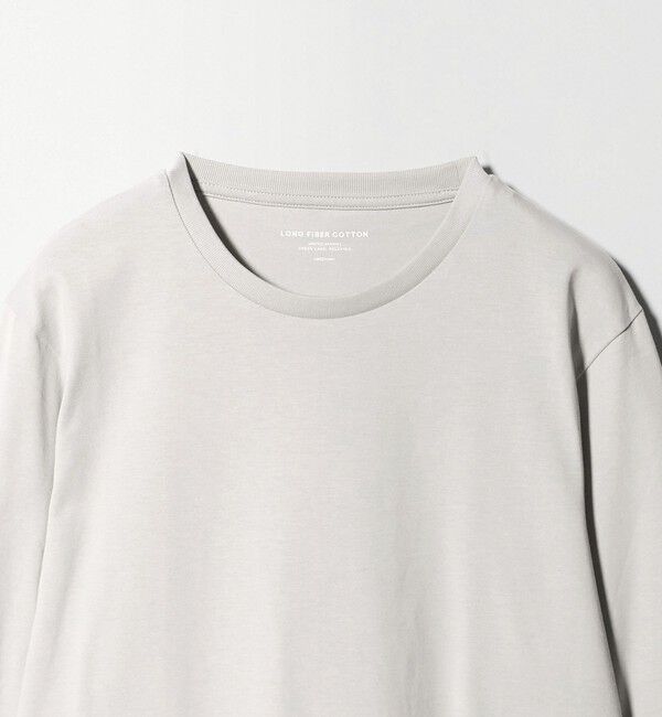 UNITED ARROWS green label relaxing「LONG FIBER COTTON クリア クルーネック 長袖 Tシャツ」|Tシャツ・カットソー|