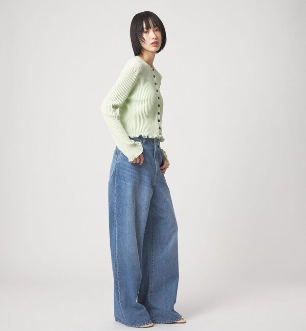 EMMEL REFINES「＜EMMEL REFINES＞EM ハイウエスト ワイド デニム」|チノ|