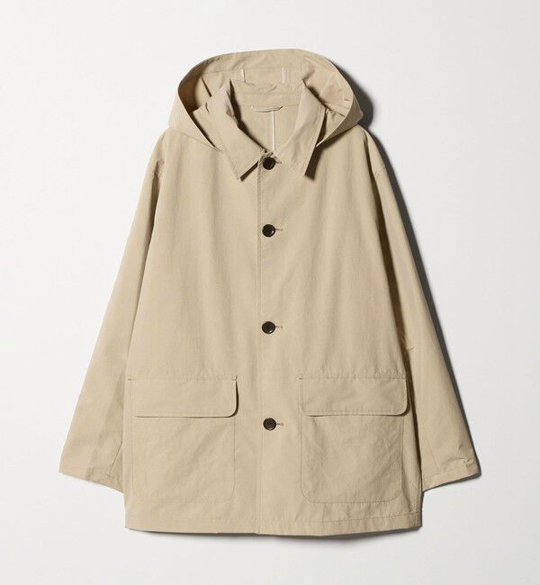 UNITED ARROWS green label relaxing「DICROS ミドル フード ステンカラー コート -撥水-」|ステンカラーコート|