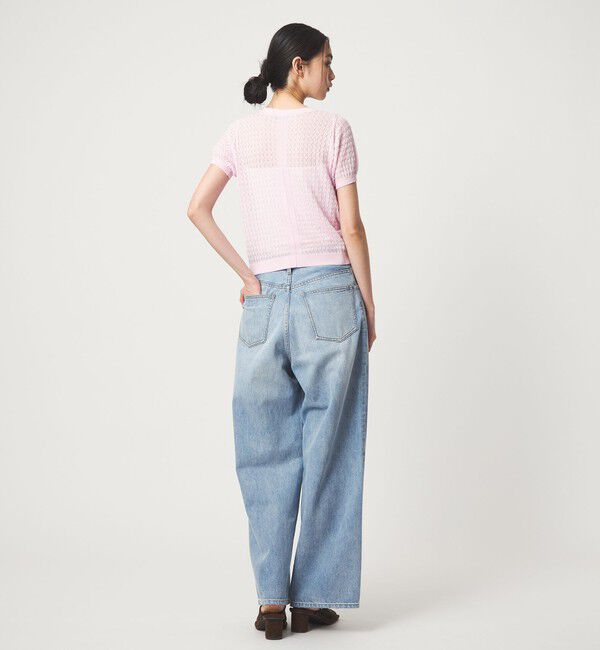 EMMEL REFINES「＜EMMEL REFINES＞EM HW スカシアミ ショートスリーブ ニット」|ニット・セーター|