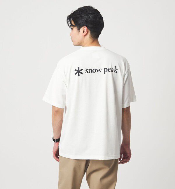 UNITED ARROWS green label relaxing「＜snow peak＞バック ロゴ Tシャツ」|Tシャツ・カットソー|OFF WHITE