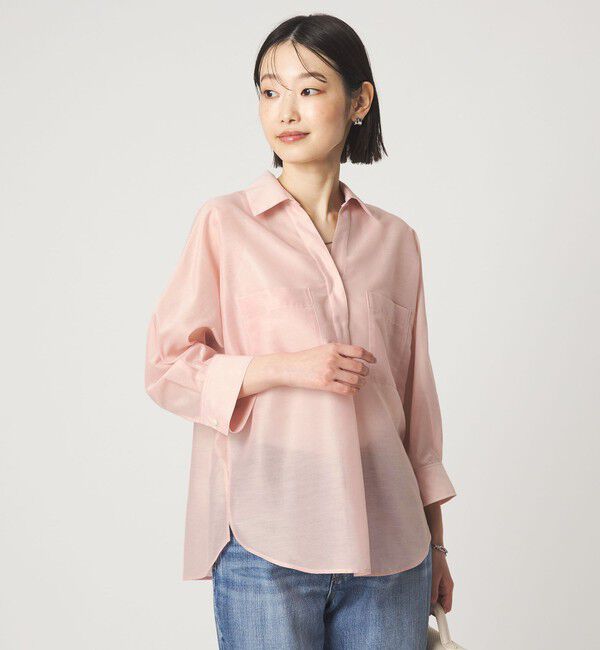 UNITED ARROWS green label relaxing「カールマイヤー スキッパー ポケット シャツ マシンウォッシャブル 通気性」|シャツ・ブラウス|