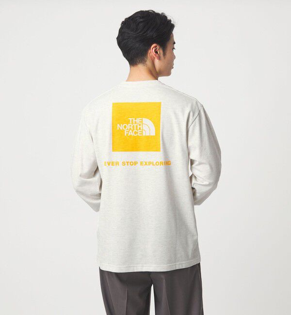 UNITED ARROWS green label relaxing「＜THE NORTH FACE＞バック スクエアロゴ ロングスリーブ 長袖 Tシャツ」|Tシャツ・カットソー|LT.GRAY