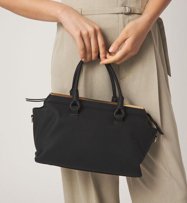 UNITED ARROWS green label relaxing「【別注】＜Hyman Roth＞ボックストートバッグ」|ショルダー・メッセンジャー|BLACK