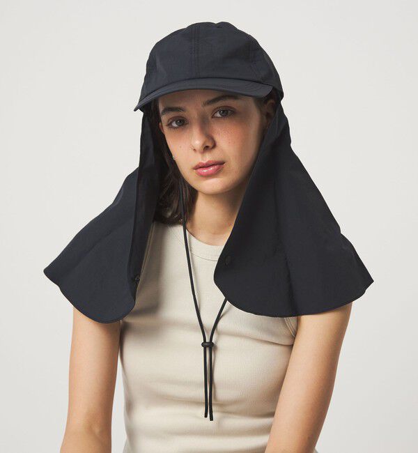 UNITED ARROWS green label relaxing「【別注】＜コカゲル＞3WAY ネックガード キャップ UVカット」|キャップ・キャスケット|BLACK