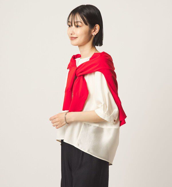 UNITED ARROWS green label relaxing「［size SHORTあり］fleurie(フルリー) フォルム ショートスリーブ ブラウス」|シャツ・ブラウス|