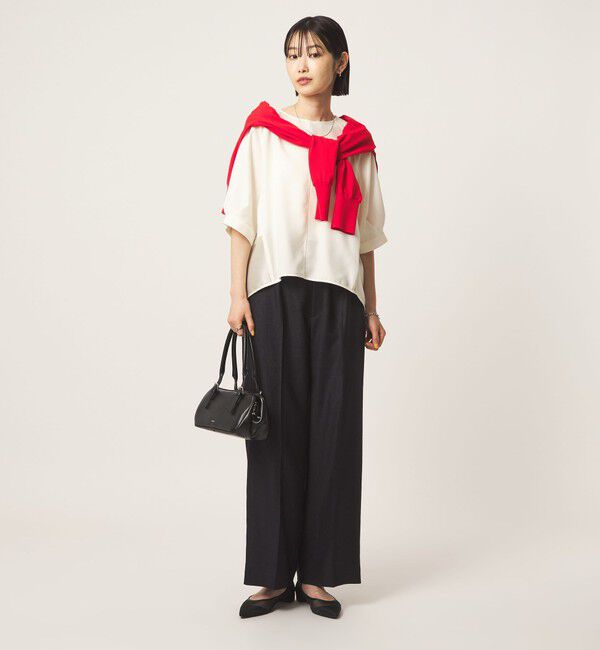 UNITED ARROWS green label relaxing「［size SHORTあり］fleurie(フルリー) フォルム ショートスリーブ ブラウス」|シャツ・ブラウス|