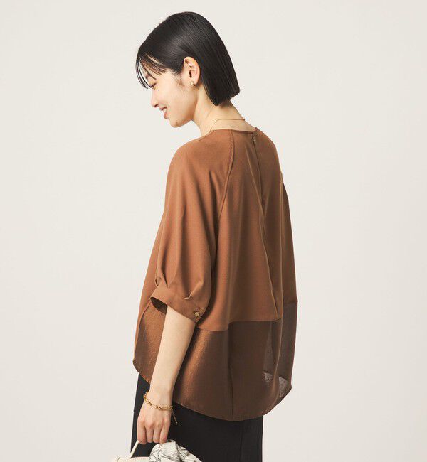 UNITED ARROWS green label relaxing「［size SHORTあり］fleurie(フルリー) フォルム ショートスリーブ ブラウス」|シャツ・ブラウス|