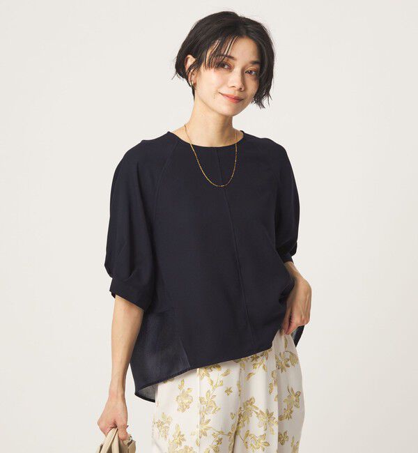 UNITED ARROWS green label relaxing「［size SHORTあり］fleurie(フルリー) フォルム ショートスリーブ ブラウス」|シャツ・ブラウス|