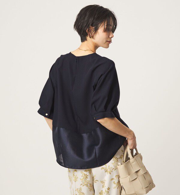 UNITED ARROWS green label relaxing「［size SHORTあり］fleurie(フルリー) フォルム ショートスリーブ ブラウス」|シャツ・ブラウス|