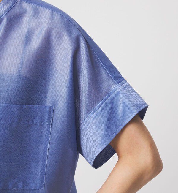 UNITED ARROWS green label relaxing「カールマイヤー ポケット ショートスリーブ ブラウス マシンウォッシャブル 通気性」|シャツ・ブラウス|