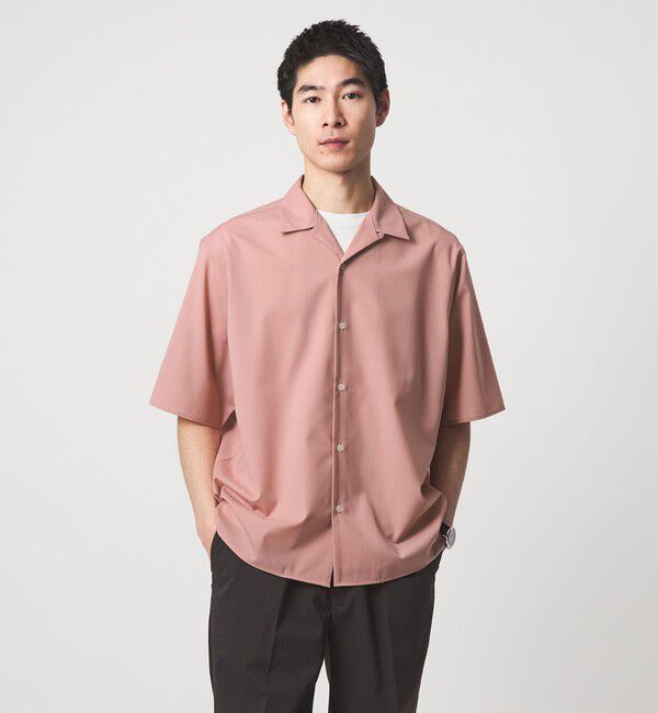 UNITED ARROWS green label relaxing「ウォッシャブルトロ オープンカラー シャツ -ストレッチ-」|シャツ・ブラウス|