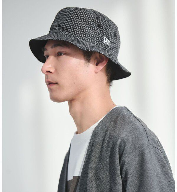 UNITED ARROWS green label relaxing「【別注】＜NEW ERA＞グリッド NY バケットハット 01 帽子」|ハット|