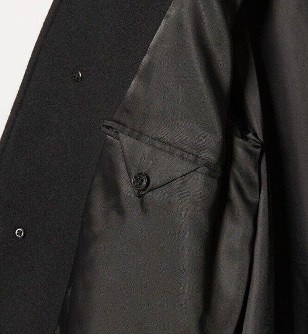 BEAUTY&YOUTH UNITED ARROWS「【WEB限定 WARDROBE SMART】PE メルトン バルカラーコート」|ステンカラーコート|