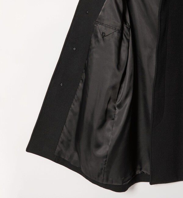 BEAUTY&YOUTH UNITED ARROWS「【WEB限定 WARDROBE SMART】PE メルトン バルカラーコート」|ステンカラーコート|