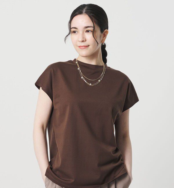 BEAUTY&YOUTH UNITED ARROWS「パールモチーフ&times;ミックスチェーン 3連 ネックレス」|ネックレス|