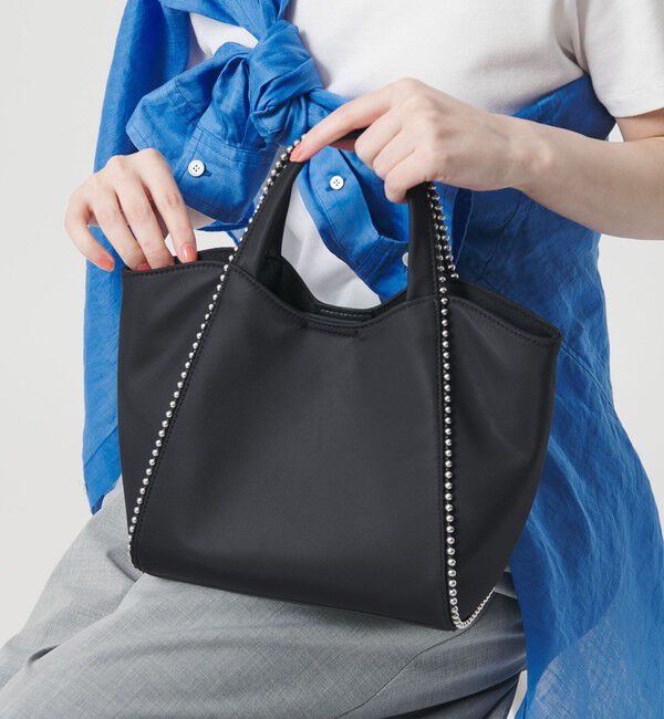 BEAUTY&YOUTH UNITED ARROWS「ナイロン ボールチェーン ミドル 2WAY トートバッグ はっ水」|トートバッグ|BLACK