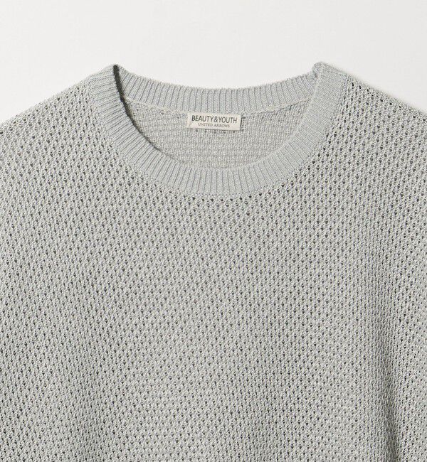 BEAUTY&YOUTH UNITED ARROWS「ダイアゴナル ウェーブ パターン クルーネック ニット」|ニット・セーター|