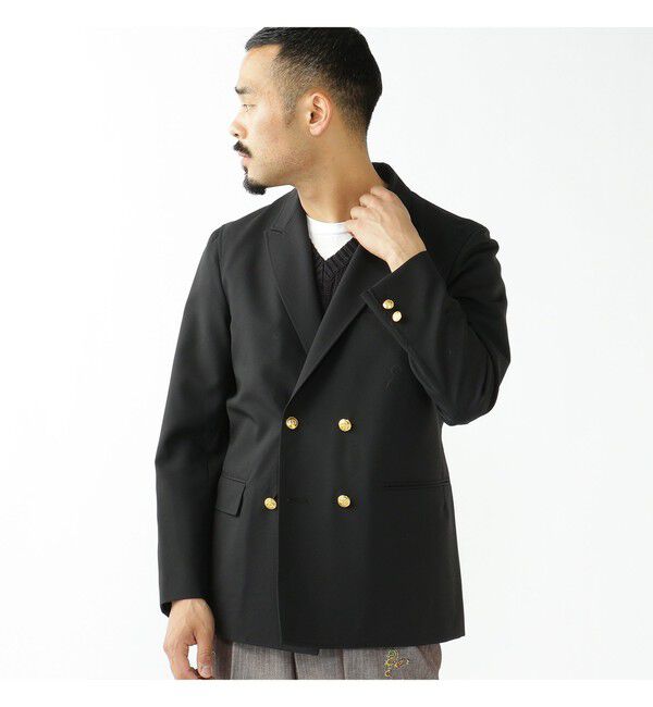 BEAMS PLUS「4B Double Breasted Blazer Wool」|テーラードジャケット|
